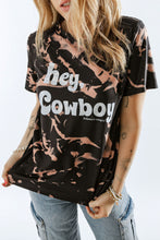 Load image into Gallery viewer, HEY COWBOY BOHEMIAN COWGIRL Graphic Tie-Dye Tee
