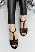 Load image into Gallery viewer, Forever Link Rhinestone Cutout Peep Toe Sandals
