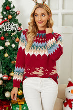 Load image into Gallery viewer, Christmas Tree Raglan Sleeve Sweater
