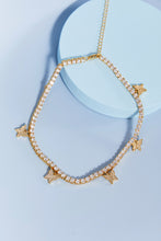Load image into Gallery viewer, GNJ MANUFACTURING Rhinestone Butterfly Chain Necklace
