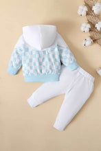 Load image into Gallery viewer, Baby Checkered Quarter-Zip Hoodie and Joggers Set
