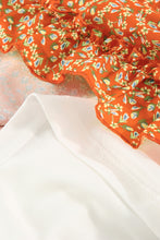 Load image into Gallery viewer, Ditsy Floral Frill Trim Flounce Sleeve Plunge Dress
