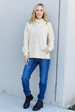 Load image into Gallery viewer, Kimberly C Drawstring High Neck Side Zipper Sweatshirt with Pockets
