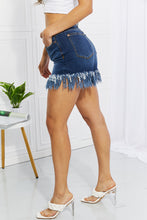 Load image into Gallery viewer, Judy Blue Full Size Ari Midrise Fringe Shorts
