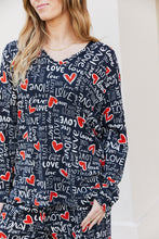 Load image into Gallery viewer, Heimish Full Size LOVE Heart Lounge Top
