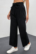 Load image into Gallery viewer, Tied Paperbag Wide Leg Pants
