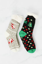 Load image into Gallery viewer, Christmas Two-Pair Fleece Knit Socks
