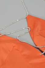 Load image into Gallery viewer, Chain Lace Up Flared Leg Jumpsuit
