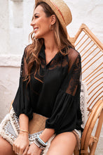 Load image into Gallery viewer, Mesh Lace Long Sleeve Top
