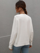 Load image into Gallery viewer, Fringe Detail Ribbed Trim Sweater

