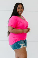 Load image into Gallery viewer, Sew In Love Tee Shirt Weather Full Size Run Pocketed Tee
