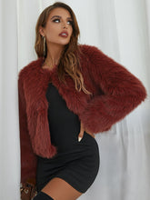 Load image into Gallery viewer, Faux Fur Long Sleeve Jacket
