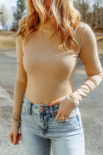 Load image into Gallery viewer, High Neck Long Sleeve Ribbed Top
