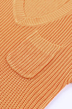 Load image into Gallery viewer, Side Slit V-Neck Short Sleeve Sweater

