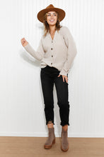 Load image into Gallery viewer, Heimish Home at Last Full Size Waffle Knit Button Down Cardigan
