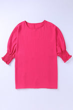Load image into Gallery viewer, Smocked Round Neck Tunic Top
