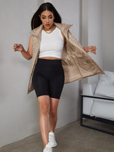 Load image into Gallery viewer, Belted Zip Up Quilted Vest with Pockets
