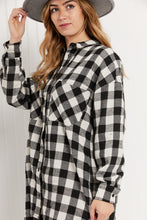 Load image into Gallery viewer, HYFVE Count On It Buffalo Plaid Shirt Dress
