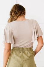 Load image into Gallery viewer, White Birch Apple of My Eye Full Size Flutter Sleeve Bodysuit
