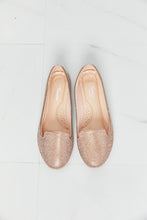 Load image into Gallery viewer, Forever Link Rhinestone Round Toe Flats in Rose Gold
