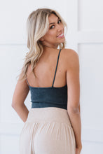 Load image into Gallery viewer, Zenana Got Your Back Acid Wash Ribbed Cropped Cami in Black
