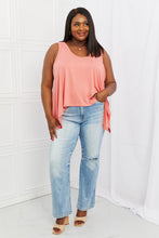 Load image into Gallery viewer, Zenana Feel The Sun Full Size Shark Bite Hem Top
