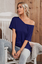 Load image into Gallery viewer, Solid V-Neck Short Sleeve Tee
