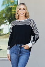 Load image into Gallery viewer, Sew In Love Full Size Striped Dolman Sleeve Knit Top
