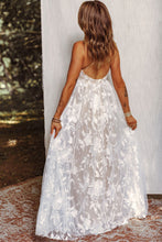 Load image into Gallery viewer, Floral Lace Backless V-Neck Dress
