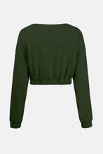 Load image into Gallery viewer, Elastic Hem Crop Top and Pants Set
