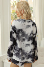 Load image into Gallery viewer, Tie-Dye Round Neck Top and Shorts Lounge Set
