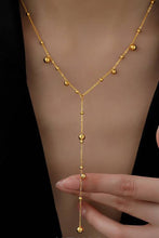 Load image into Gallery viewer, Chain-Link Bead Drop Necklace
