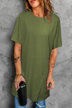 Load image into Gallery viewer, Round Neck Short Sleeve Tunic Tee
