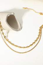 Load image into Gallery viewer, Dreaming of You Gold-Plated Double-Layered Necklace

