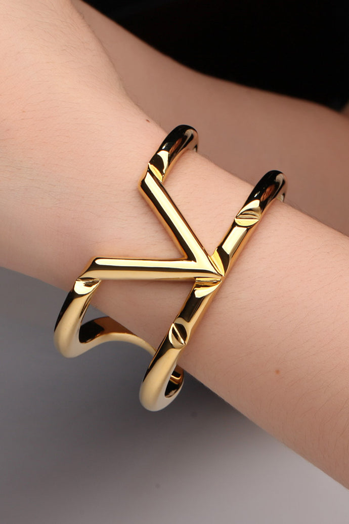 18K Gold-Plated Open Bracelet