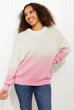 Load image into Gallery viewer, Sew In Love Cotton Candy Dreams Full Size Dip-Dye Ombre Sweater
