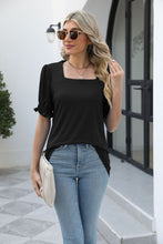 Load image into Gallery viewer, Square Neck Flounce Sleeve Top
