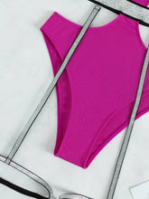 Load image into Gallery viewer, Glitter Cutout Spaghetti Strap One-Piece Swimsuit
