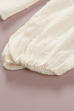 Load image into Gallery viewer, Swiss Dot Lace-Up Lace Trim Blouse

