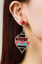 Load image into Gallery viewer, Rhinestone Multicolored Drop Earrings

