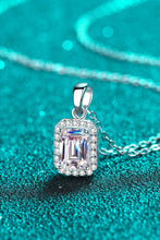 Load image into Gallery viewer, Square Moissanite Pendant Chain Necklace
