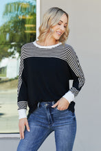 Load image into Gallery viewer, Sew In Love Full Size Striped Dolman Sleeve Knit Top
