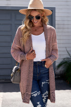 Load image into Gallery viewer, Heathered Open Front Longline Cardigan DIBS l HEATHERED
