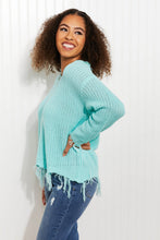 Load image into Gallery viewer, Sew In Love Uptown Girl Full Size Distressed Sweater
