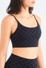 Load image into Gallery viewer, Breathable Checkered Sports Bra
