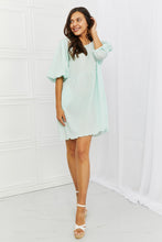 Load image into Gallery viewer, Culture Code She&#39;s The One Full Size Puff Sleeve Mini Dress
