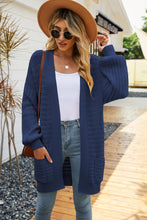 Load image into Gallery viewer, Dropped Shoulder Longline Cardigan with Pockets

