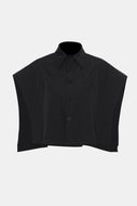 Capped Sleeve Shirt with Pocket