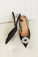 Load image into Gallery viewer, WeeBoo Glam and Go Rhinestone Buckle Sling-Backs
