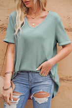 Load image into Gallery viewer, V-Neck Dropped Shoulder Tunic Top
